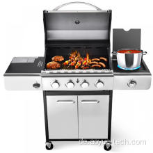 4 Burener Edelstahl BBQ Propance Gasgrill